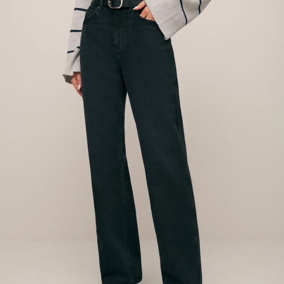 Reformation Black Boyfriend Jeans - Picture 3 of 8
